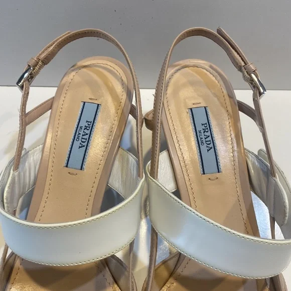 Prada Slingback Pump Heel - Nude - Picture 2 of 10